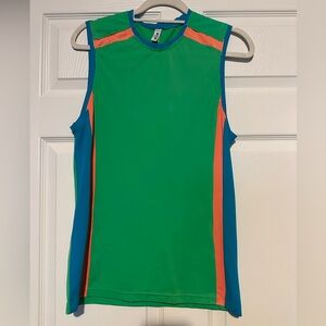 Men’s jersey Moschino Medium green, orange blue Sleeveless tank Top